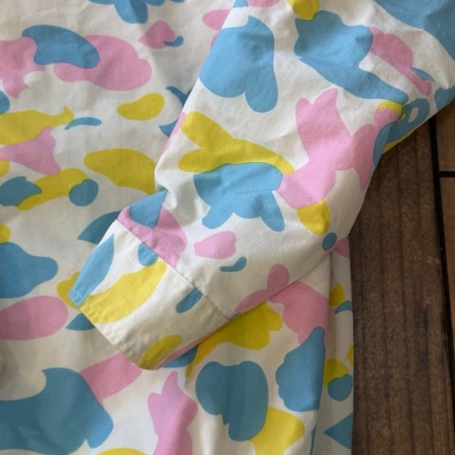 Bape Bathing Ape Cotton Candy Camo Reversable Jacket Size Tall 100% Nylon image 17