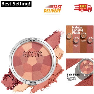 Natural Finish Multi-Colored Blush Palette - Full Coverage for All Skin Tones