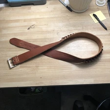 HUNTER COMPANY 145 -MD Medium 25 LOOP Brown LEATHER Gun Ammo Belt