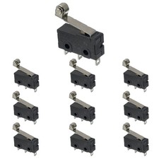 Micro Limit Switch with Momentary Roller Lever Arm SPDT 1NO 1NC 3 Pins 5A 125...