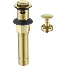 Pop-up Drain, Bathroom Sink  with Strainer Basket Anti-Clogging