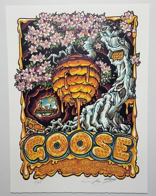 Goose The Band Poster Forest Hills NY 24 Official #'d X/85 S/N