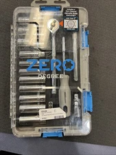 Zero Degree 25-Piece 3/8 Drive SAE Tool Set with Gearless Ratchet 38130