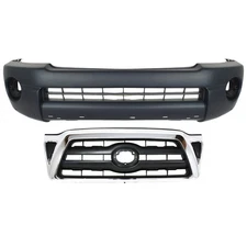 Bumper Cover Kit For 2005-2008 Toyota Tacoma Front 2pc Textured