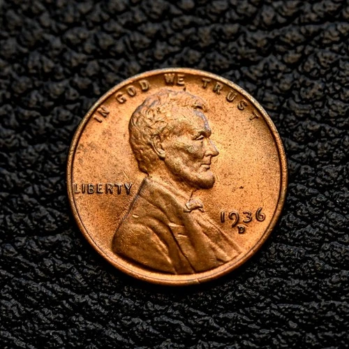 (ITM-7200) 1936-D RB Lincoln Cent ~ Uncirculated BU ~ COMBINED SHIPPING!