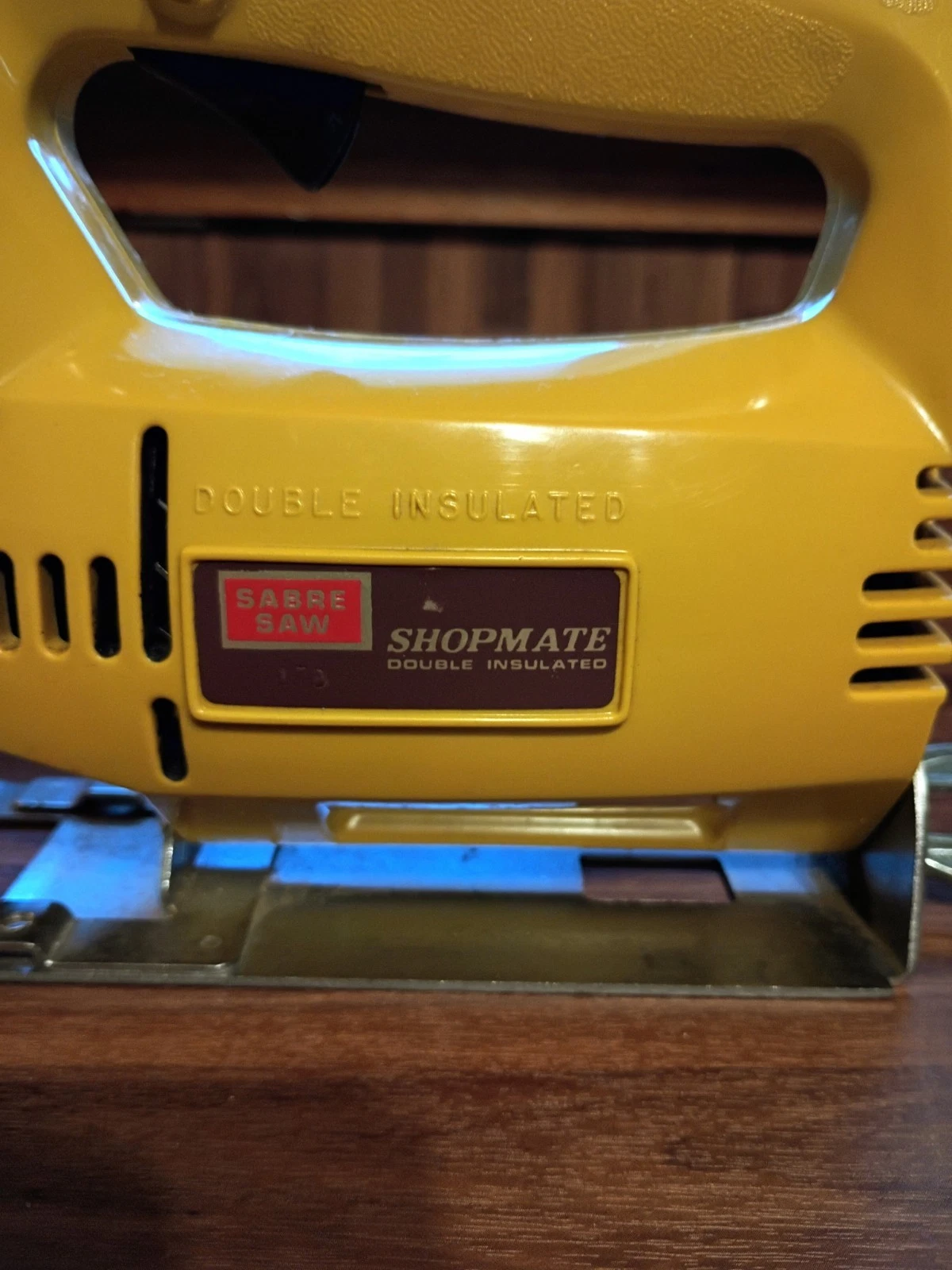 Saber Saw Jigsaw #T23031TO Tested/ Works Mustard Yellow Powerful! -VTG Shopmate