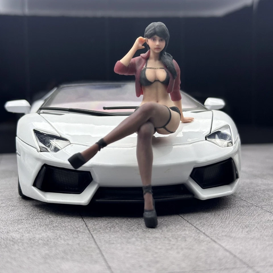 Resin Diorama 1:18 Sexy Stockings Lady Miniature Figurine Doll Toys Scene Props - Image 2 of 4