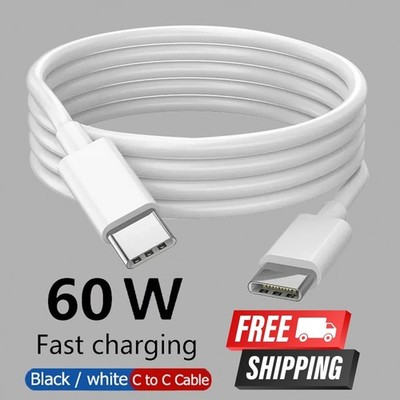 60W USB C Fast Charging Cabel PD Type C Cable iPhone 15/16 Android Retail Pack