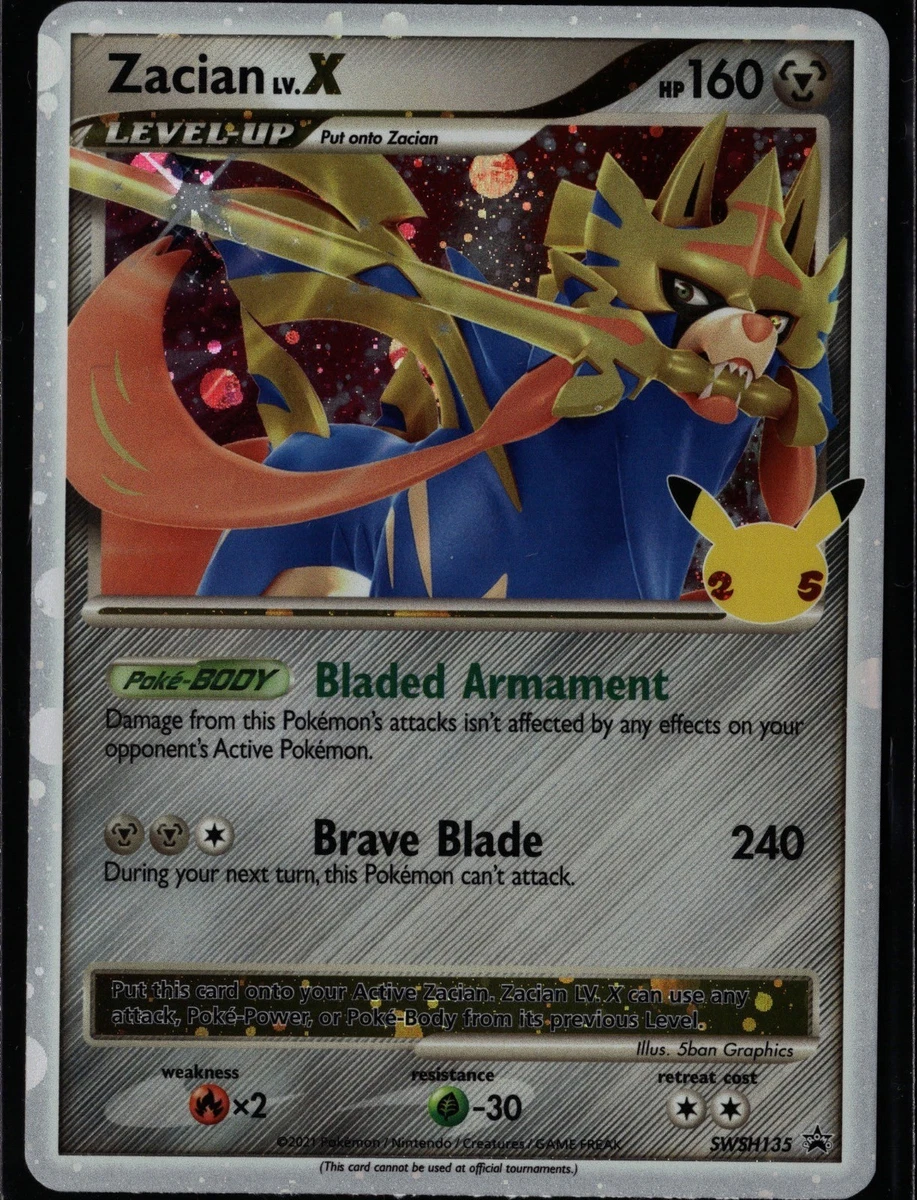 Zacian Lv. X Pokémon TCG Cards for sale | eBay