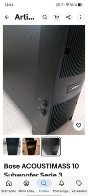 Bose Subwoofer 10 Serie 3