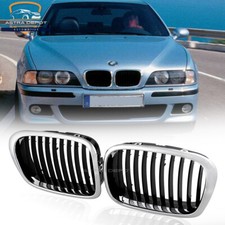 For 1997-2003 Bmw E39 M5 525i 528i 530i 540i Front Kidney Grill Chrome Black 2x