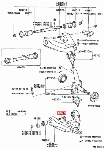 Genuine Hilux LN109 LN108 LN107 KZN205 KZN165 Camber Adjusting Cam Bolt Set x4 - Picture 16 of 19