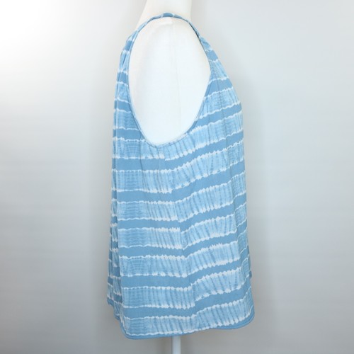 Top smanicato donna Michael Michael Kors blu bianco colorway Chambray TAGLIA XL - Foto 6 di 11