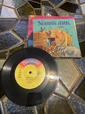 Disneyland A Little Golden Book & Record NOAH’S ARK Read Along Book+Record 1976