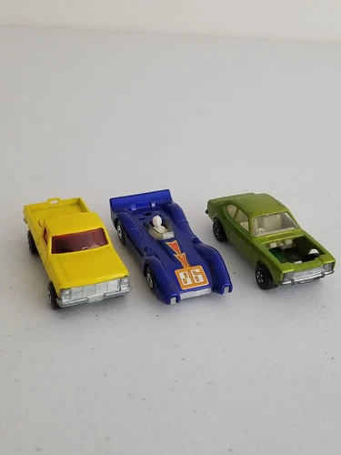 MATCHBOX Lesney Rolamatics LOT of 3 - Wild Life Truck, Hot Rocker, Blue Shark