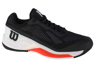 Tennisschuhe Herren, Wilson Rush Pro 4.0, Schwarz