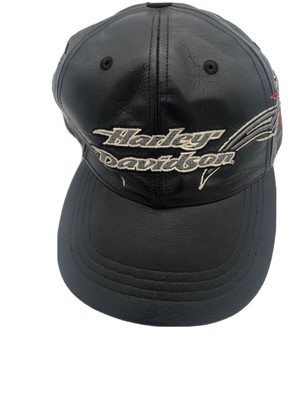 harley davidson leather baseball caps