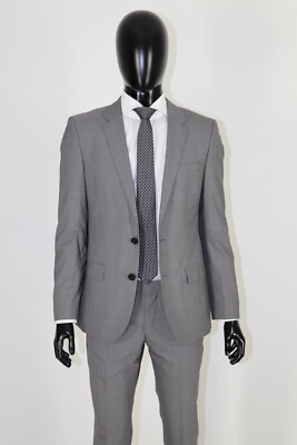 HUGO by HUGO BOSS Anzug, Mod. C-Huge1/C-Genius, Gr. 48 / US 38R, Medium Grey