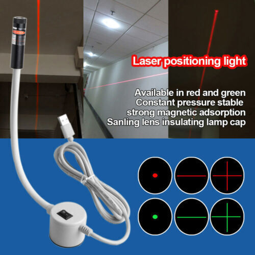 USB Positioning Laser Cross/Dot/Line Lamp w/ Magnetic for Sewing Machine Cutting - Afbeelding 1 van 14