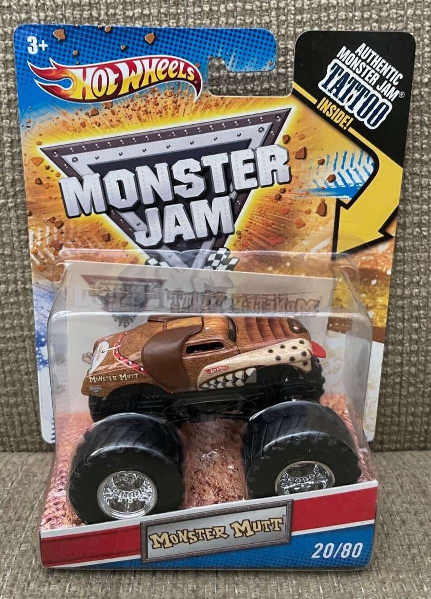 HOT WHEELS MONSTER JAM 1/64 TATTOO MONSTER MUTT 2010 T8616 *NEW