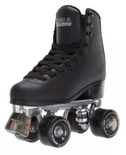 Impala D58107 Unisex Black PVC Quad Roller Skates Size W-US 11 M-US 9 EU 42