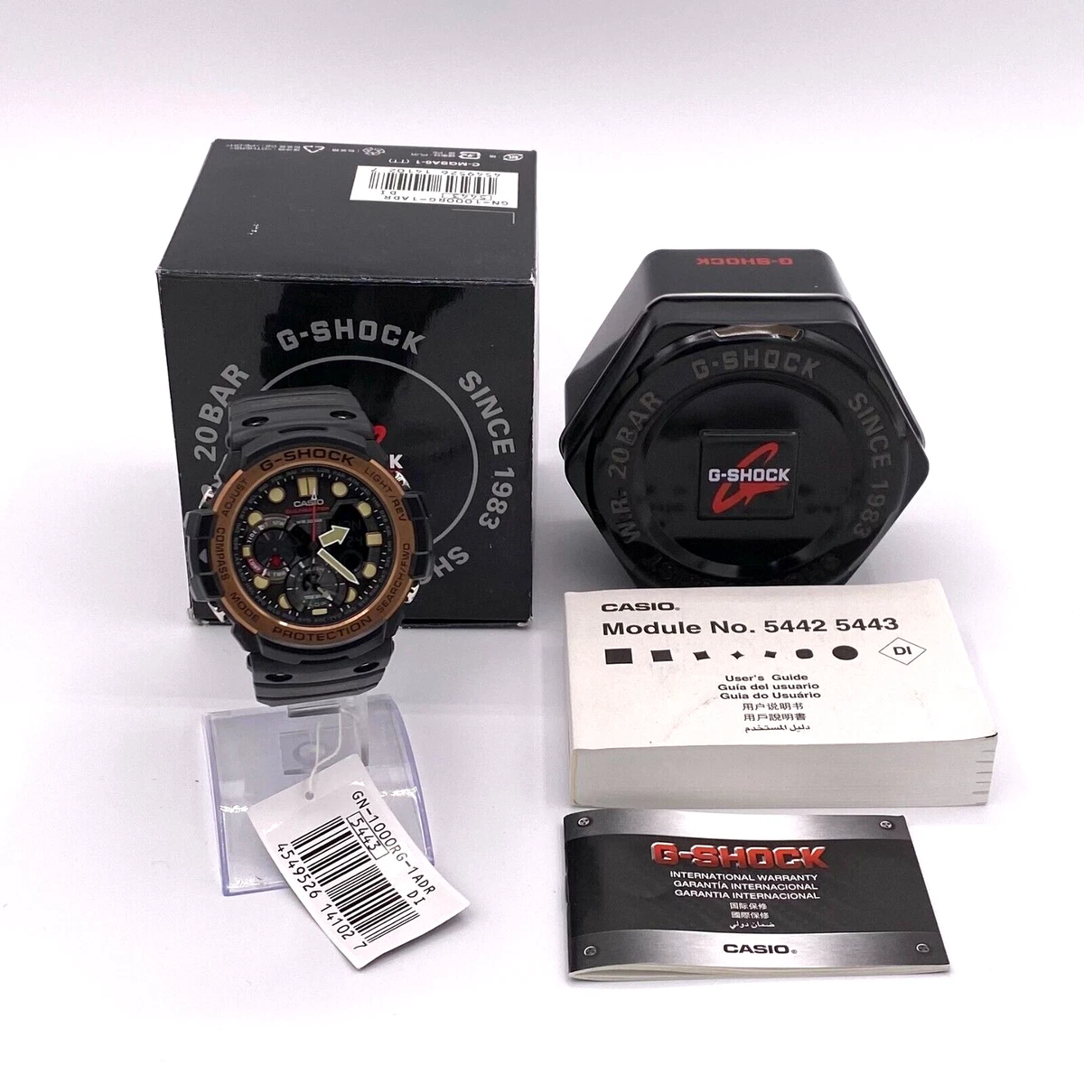 CASIO G-SHOCK GN-1000RG-1A GN1000RG-1A Digital Analog Rubber Men&