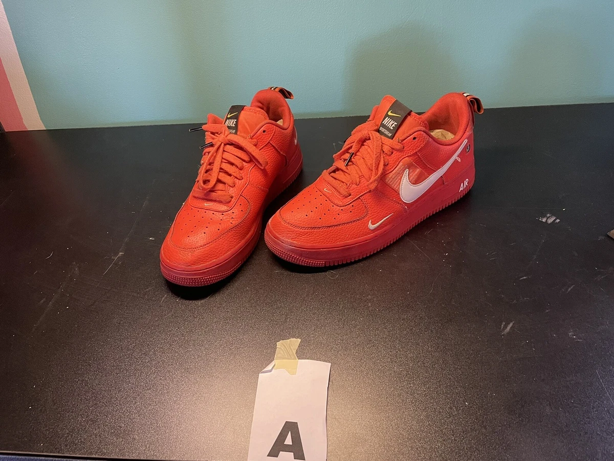 Nike Air Force 1 '07 LV8 Overbranding Team Orange Triple Red