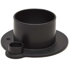 TH Marine Boat Rigging Flange | Fuel Hose Port 2 7/8 Inch Black