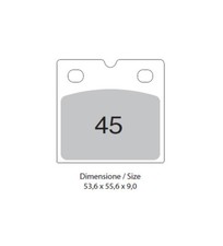 Organic front brake pair pads NORTON  WANKEL CLASSIC  2 (ROTARY) 1988  TROFEO