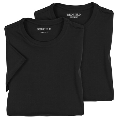 Redfield Doppelpack Herren T-Shirt schwarz 2XL 3XL 4XL 5XL 6XL 7XL 8XL 10XL NEU