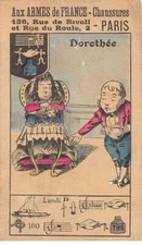 Chromos -COR11025 - Aux armes de France - shoes - Dorothée - men - armchair