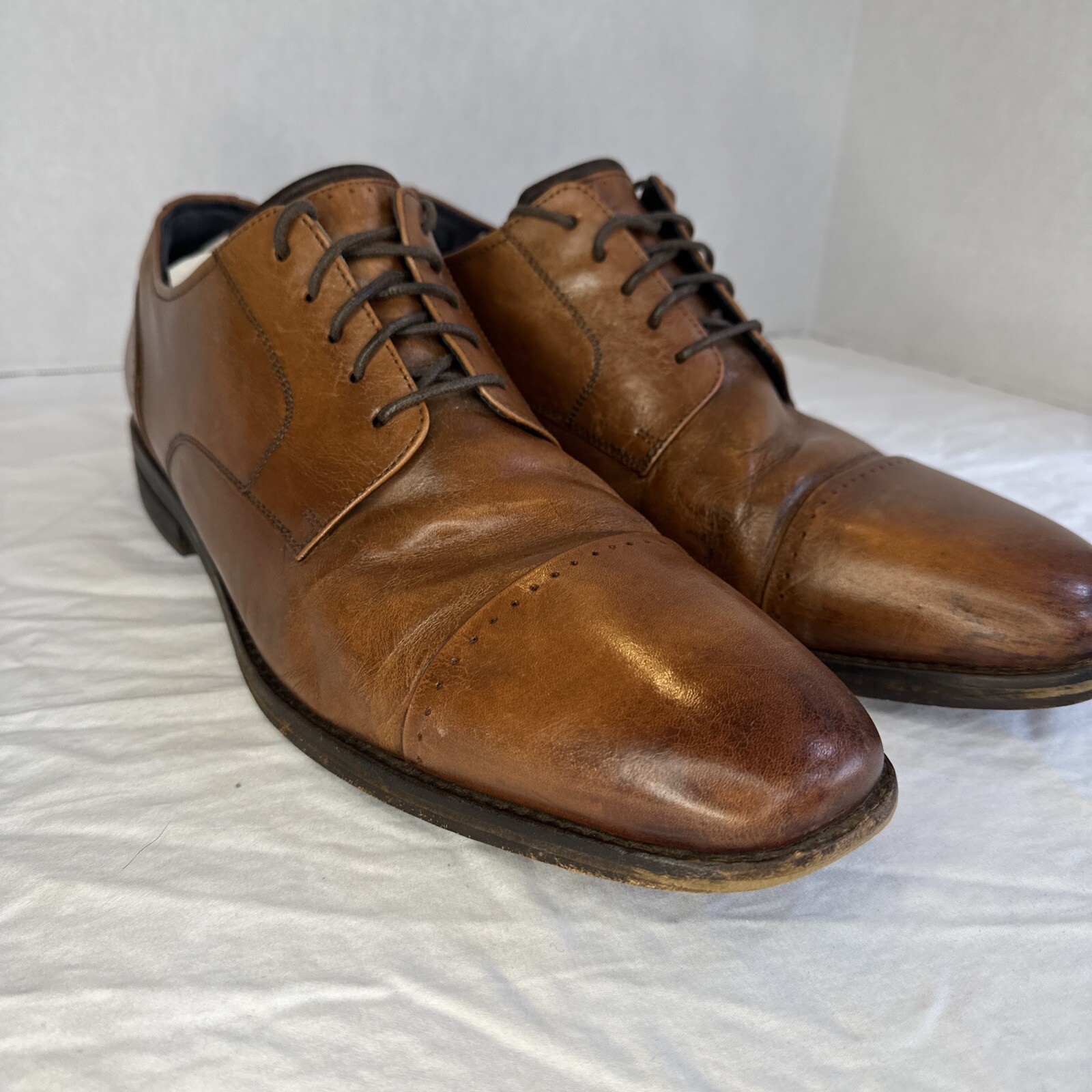 SAOLA Oxford uomo Cole Haan Giraldo Grand 2.0 pelle punta cappuccio taglia 13 M C28143