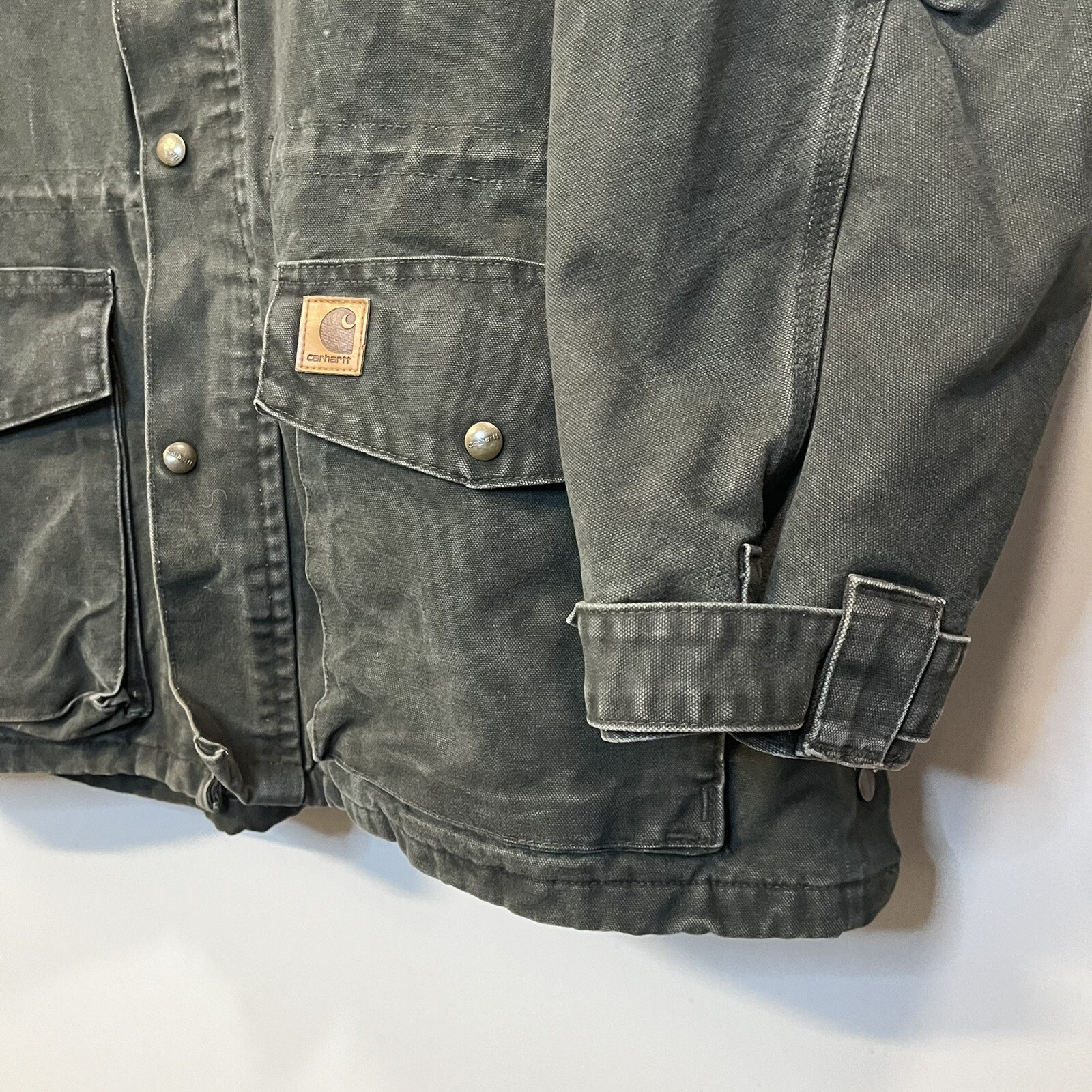 VTG CARHARTT C52 Men's Blanket Lined Canvas Duck Ranch Work Coat Jacket