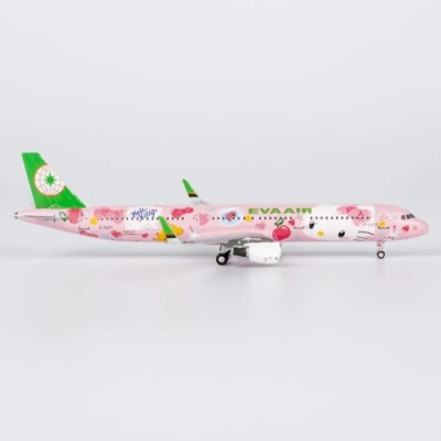 NG Model Airbus A321-200 EVA Air HELLO KITTY ''Pinky Jet'' B-16217 1:400 Modellflu