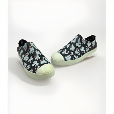 NATIVE Disney Mickey Mouse Jefferson Black Slip On Shoes US Mens 11 Womens 13