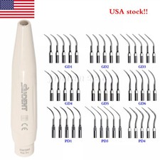 Dental Ultrasonic Piezo Scaler Handpiece 5pc Tips Scaling Compatible DTE SATELEC