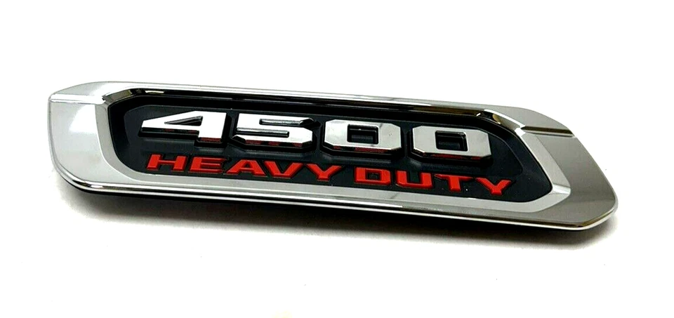 68362222AC OEM Mopar capó lateral izquierdo emblema cromado 2019-2022 Ram 4500 resistente Foto 3 de 4