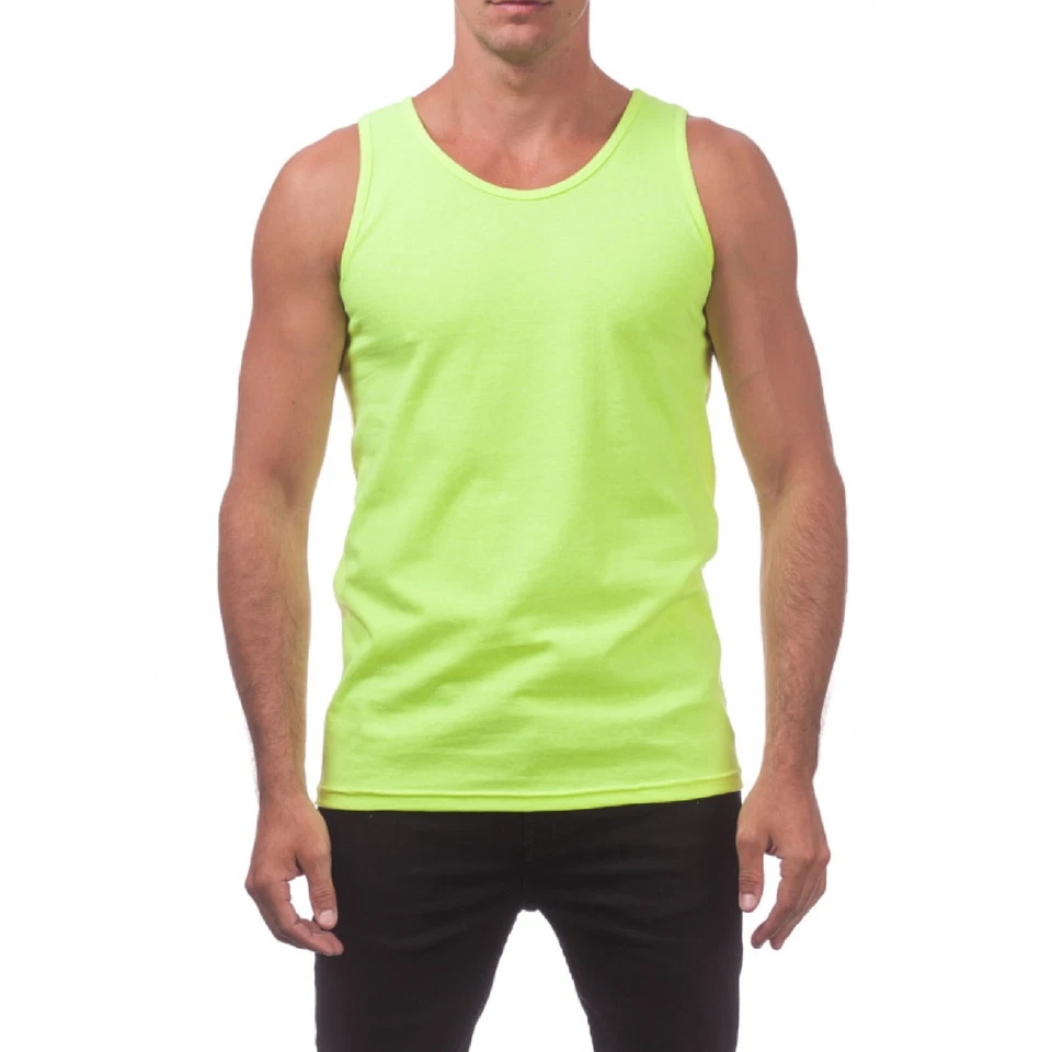 PACK DE 3 CAMISETAS SIN MANGAS PROCLUB CONFORT PARA HOMBRES PRO CLUB INFORMAL SIN MANGAS GIMNASIO VERANO Foto 4 de 4