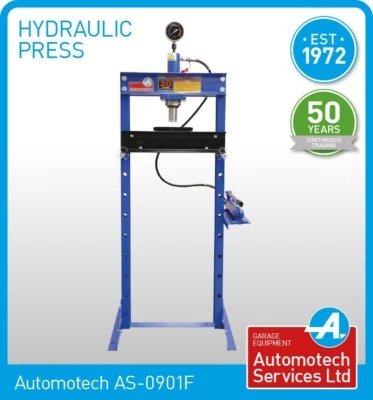 20 TON HYDRAULIC WORKSHOP PRESS / SHOP PRESS WITH GAUGE / FLOOR MOUNTED UNIT - Image 1 of 4