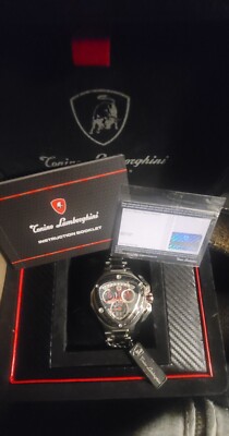 Tonino Lamborghini 3019 Spyder 43mm Silver Stainless Steel Case