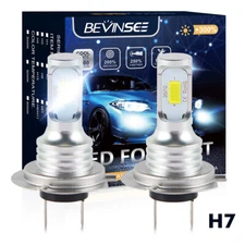 H7 For Audi Q7 2007 2008 2009 LED Fog Light Kit White 100W Foglights Bulbs 6500K