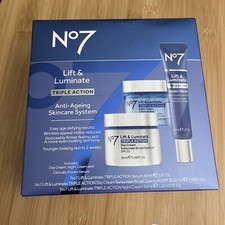 No7 LIFT  LUMINATE TRIPLE ACTION ANTI-AGEING SKINCARE SYSTEM DAY NIGHT  SERUM
