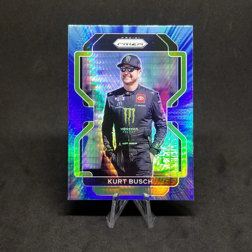 Kurt Busch 2022 Panini Prizm Blue Nascar Cup Series Racing #44 Sports Cards - Image 2 of 4
