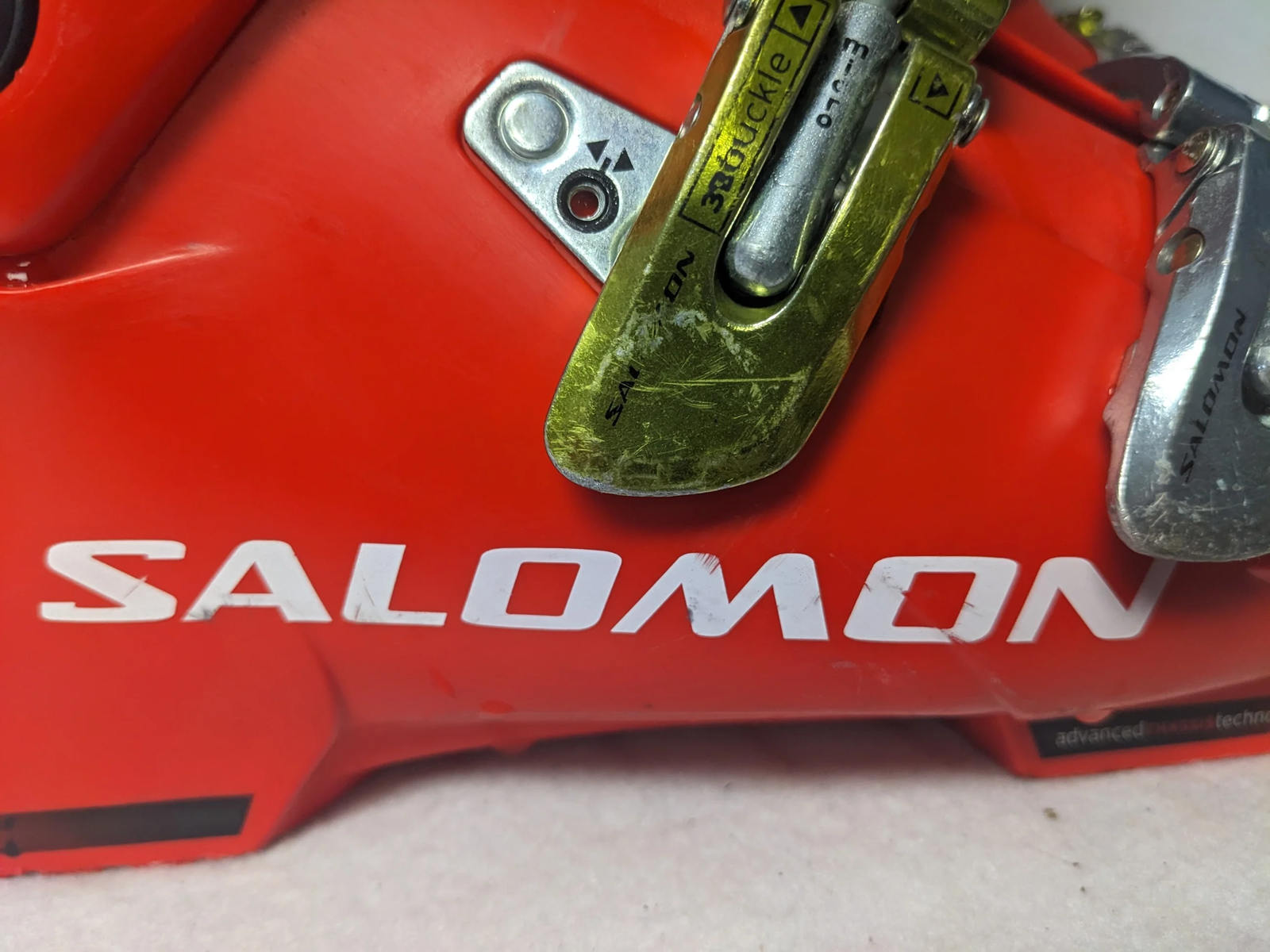 Scarponi da sci Salomon Course T Flex 50 misura 24 5 colore rosso condizioni usati