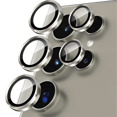 For Samsung Galaxy S24 Ultra S24 Plus Metal Tempered Glass Camera Lens Protector