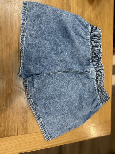 Girls' pull-on jean shorts cat & jack light wash Denim Drawstring 10/12 - Picture 3 of 3