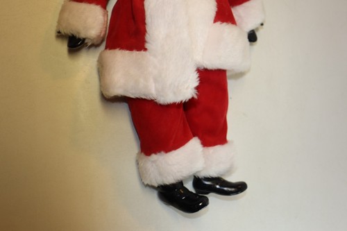 Figura Muñeca Papá Noel Estilo Viejo Mundo De Colección 17" Cabeza Cerámica Manos Pies Cuerpo de Tela - Imagen 4 de 11