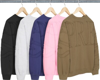 Brand New Supreme TONAL APPLIQUÉ CREWNECK (SS22) ~ Medium Brand New Supreme TONAL APPLIQUÉ CREWNECK (SS22) ~ Medium