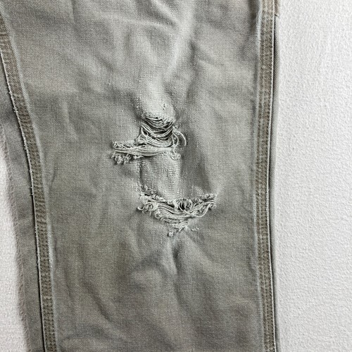 Carhartt Jeans Herren 30x30 hellbraun Arbeitslatzhose Zimmermann Löcher ausgefranst getragen - Bild 7 von 17