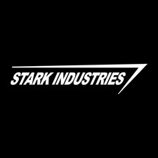 Stark Industries Decal Sticker White Die Cut Vinyl Stark Industries Decal Sticker White Die Cut Vinyl